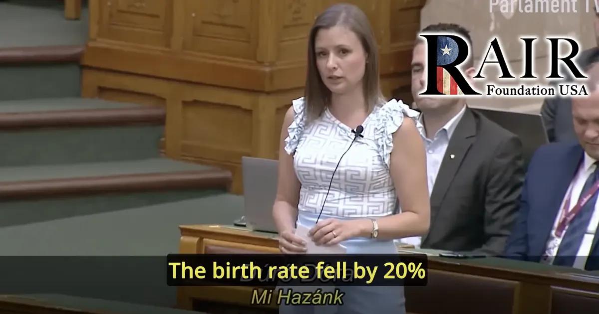 Hungarian MP links drastic fall in birth rates to mass 'vaccinations' against COVID (Video)